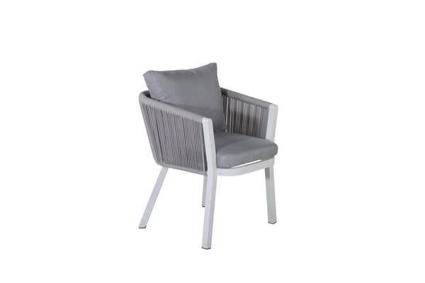 FURNLUX UTESERVERINGSSTOL VIRYA GRÅ & VIT 60CM
