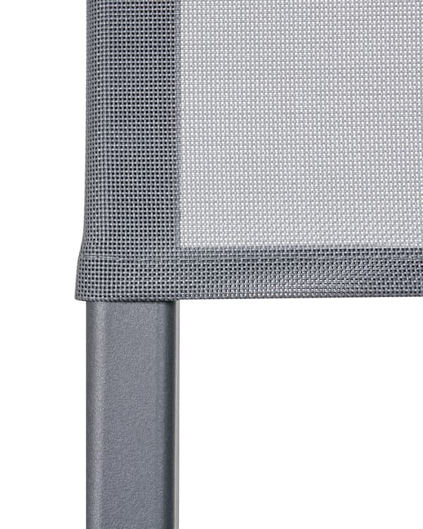 Sett med 4 Spisestoler Mørkegrå Plast Innendørs Utendørs Stablebar Hage uten Armlener Minimalistisk Stil