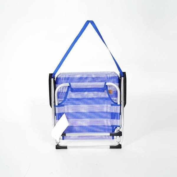 Polstrede Campingstol Ociotrends Blå 40 x 55 x 70 cm