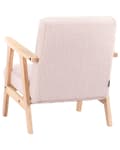 Miniatyrbilde 6 av 10: Barnestol Pastellrosa Boucle-trekk med Treben Lenestol for Barn Barnerom