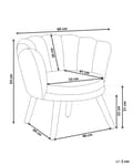 Miniatyrbilde 3 av 10: Barnestol Pastellrosa Boucle Polstring Treben Lenestol for Barn Barnerom