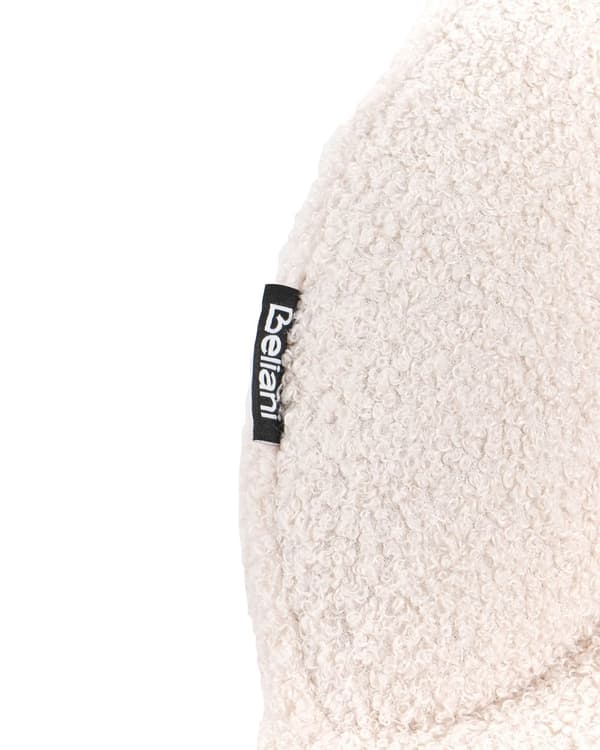 Barnestol Lysebeige Boucle-trekk med Treben Lenestol for Barn Barnerom