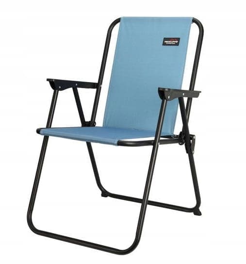 Sammenklappelig campingstol med ryglæn 52x45x69 cm