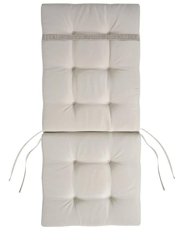 Sett med 2 Hagespisestoler i Lyst Tre med Taupe Puter Akasietre Ramme Sammenleggbar Rustikk Design