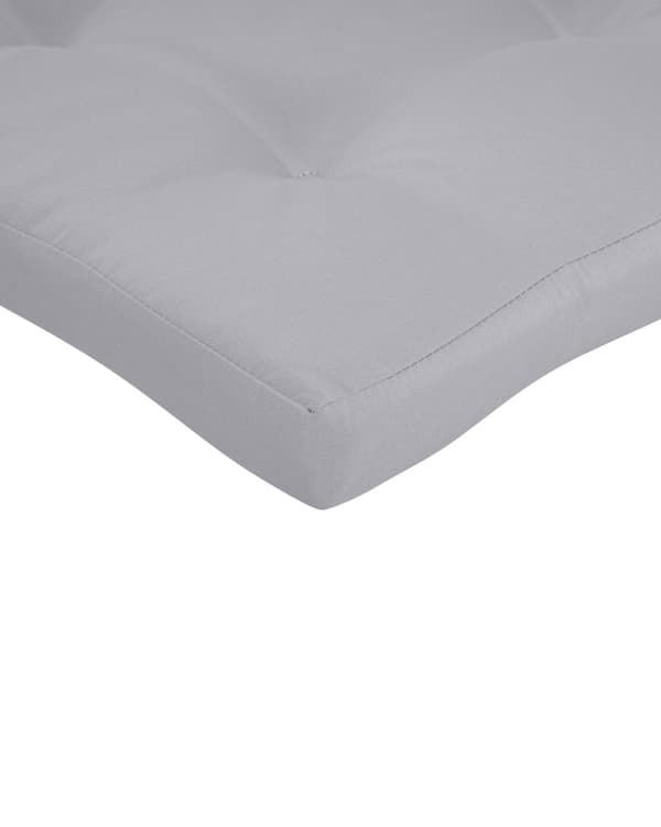 Sett med 2 Hagespisestoler i Lyst Tre med Lysegrå Puter Akasietre Ramme Sammenleggbar Rustikk Design