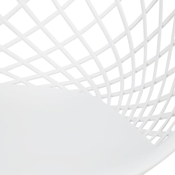 Trädgårdsstol, Set om 2, 62x80x57 cm, Vit