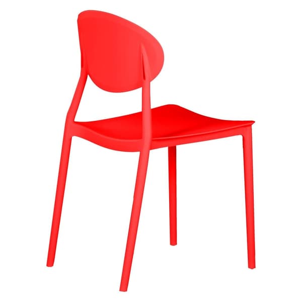 Trädgårdsstol Set, 41x80.5x51 cm, Röd