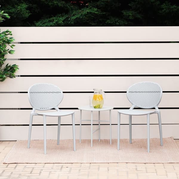 Trädgårdsstol Set, 41x77.5x48 cm, Grå