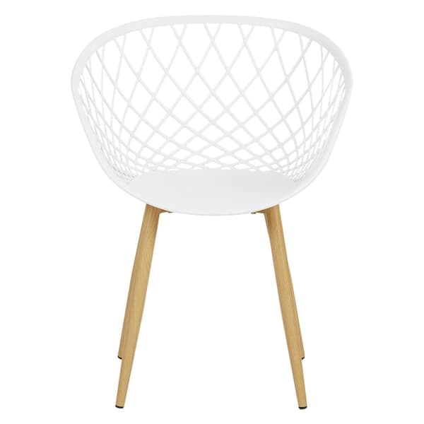 Trädgårdsstol Set, 62x80x57 cm, Vit