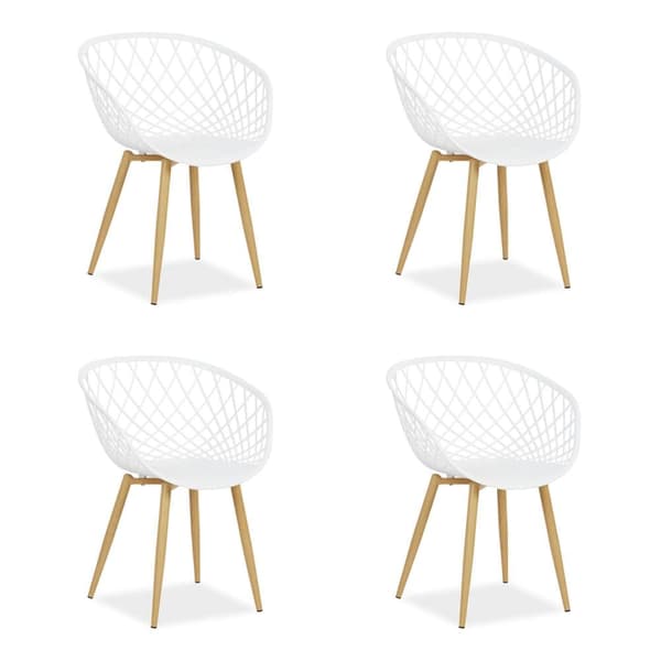 Trädgårdsstol Set, 62x80x57 cm, Vit