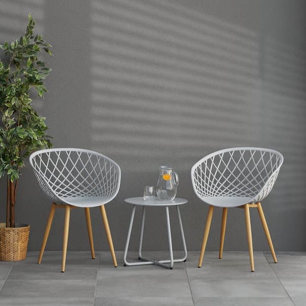 Trädgårdsstol, Set om 2, 62x80x57 cm, Grå
