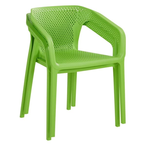 Trädgårdsstol Set, 55x74.5x54 cm, Grön