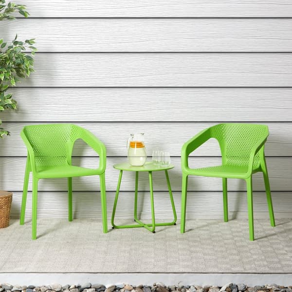 Trädgårdsstol Set, 55x74.5x54 cm, Grön
