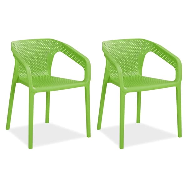Trädgårdsstol Set, 55x74.5x54 cm, Grön