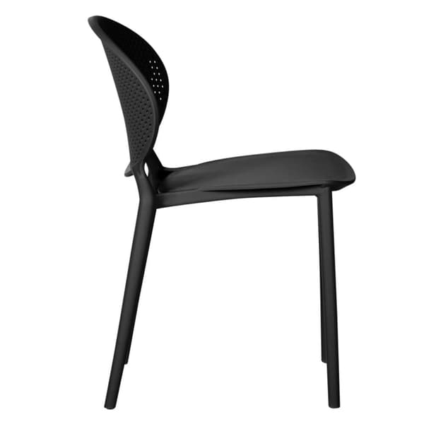 Trädgårdsstol Set, 41x77.5x48 cm, Svart