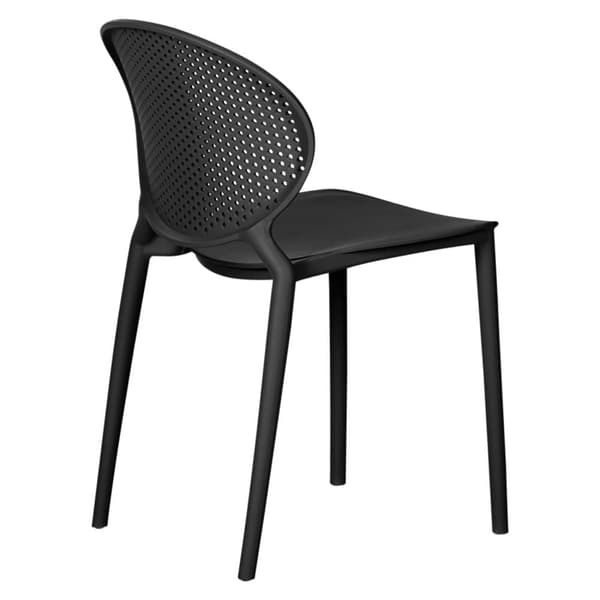 Trädgårdsstol Set, 41x77.5x48 cm, Svart
