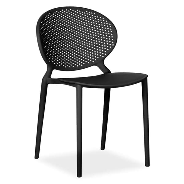 Trädgårdsstol Set, 41x77.5x48 cm, Svart