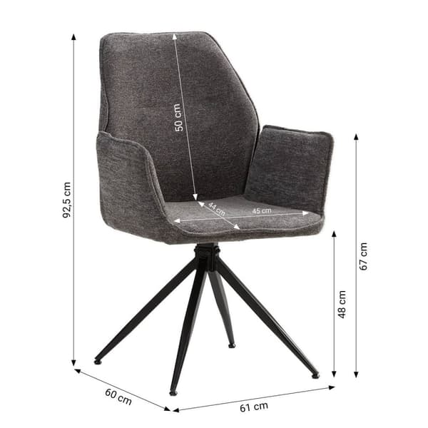 Matstolsset, Moderna Äggstolar Chenille Garn Grå Fåtöljer, 61x92.5x60 cm, Grå