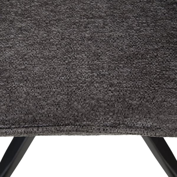 Matstolsset, Moderna Äggstolar Chenille Garn Grå Fåtöljer, 61x92.5x60 cm, Grå