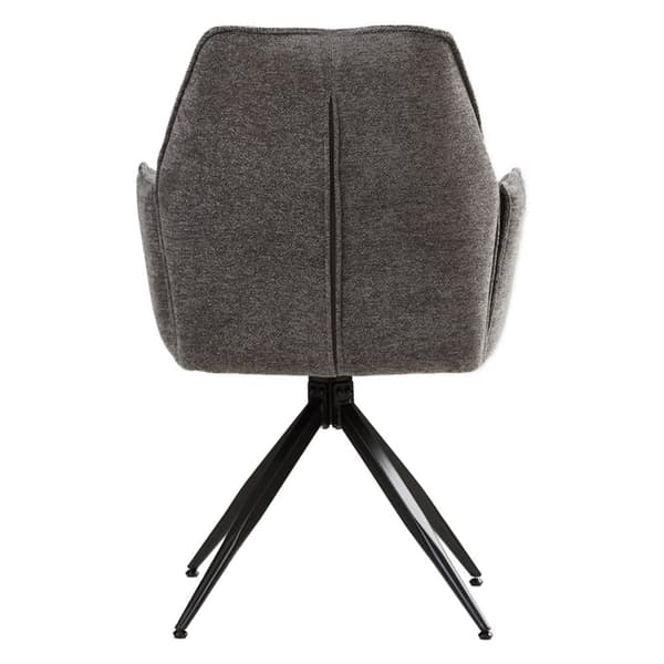 Matstolsset, Moderna Äggstolar Chenille Garn Grå Fåtöljer, 61x92.5x60 cm, Grå
