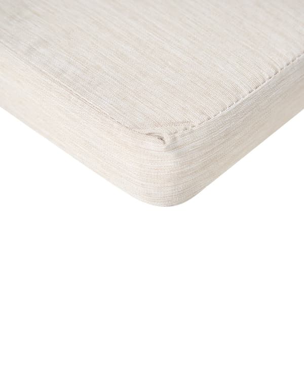Sett med 2 Hagespisestoler med Puter Lysebeige Sertifisert Akasietre Polyester Rustikk Stil