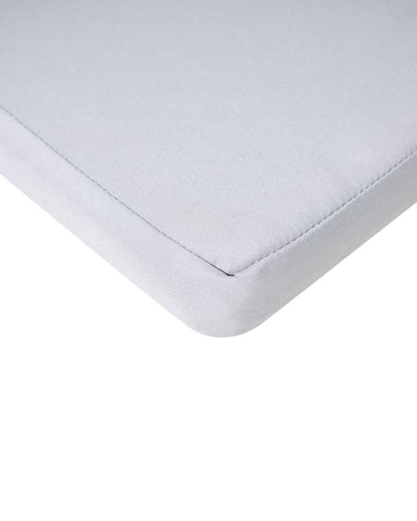 Sett med 2 Hagespisestoler med Puter Lysegrå Sertifisert Akasietre Polyester Rustikk Stil