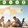 Pikkukuva 4 / 8: Lollanda Taitettava Rantatuoli Säilytyspussilla, Taitettava Aurinkotuoli - Pehmustettu Kevyt Retkeilytuoli
