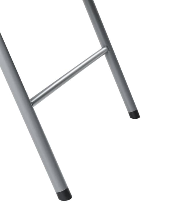 Sett med 2 Spisestoler i Syntetisk Materiale Hvit Utendørs uten Armlener Moderne Stil