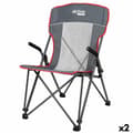 Miniatyrbillede 1 af 7: Sammenklappelig campingstol Aktive Grå 59 x 97 x 68 cm (2 enheder)