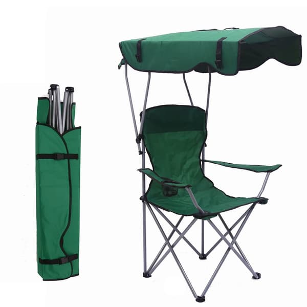 Campingstol, bærbar, med kopholder,2
