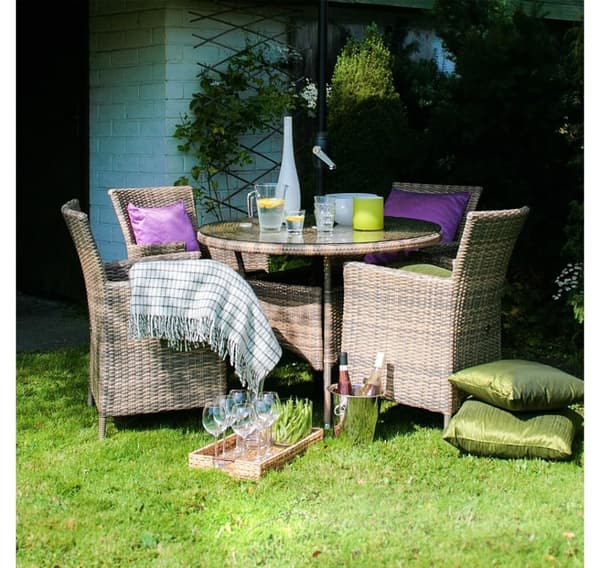 Stol WICKER-1 cappuccino