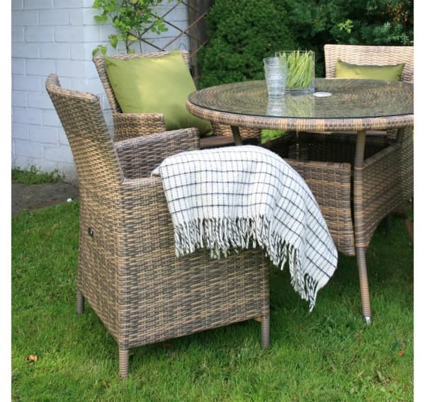 Stol WICKER-1 cappuccino