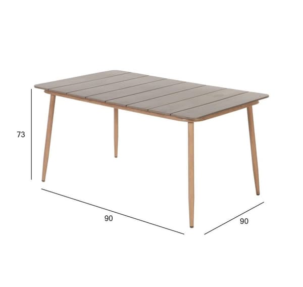 Pöytä NORWAY 147x90xH73cm, beige