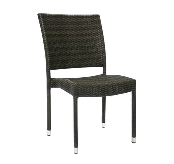 Stol WICKER-3 mørkebrun