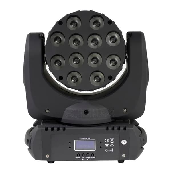 Scenelys, LED Moving Head, RGB, LED BEAM 12X12W RGBW, EU -stik