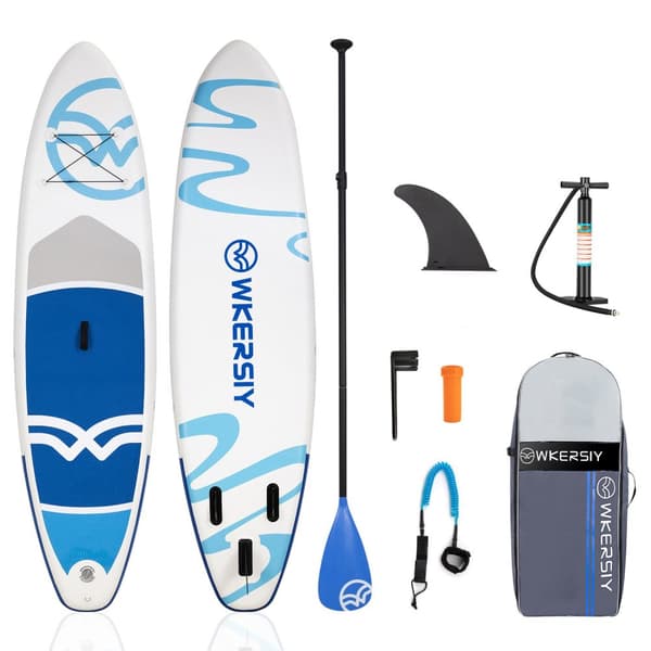 Uppblåsbar Stand Up Paddle Board, Halkfri, Vattensport, Blå