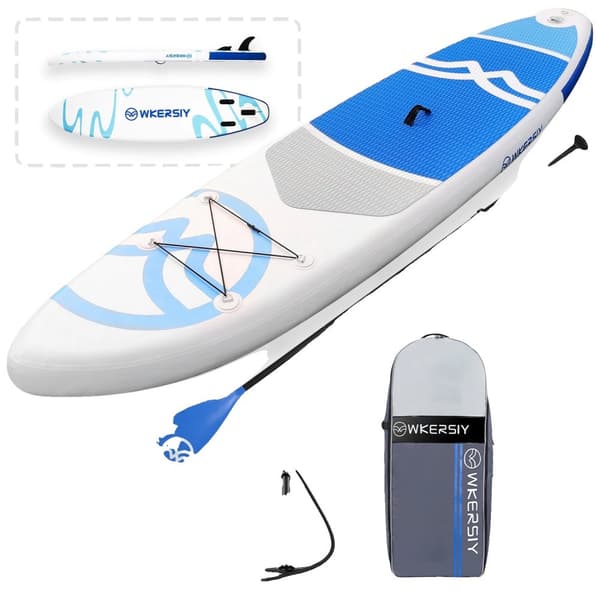 Uppblåsbar Stand Up Paddle Board, Halkfri, Vattensport, Blå