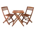 Miniatyrbillede 2 af 4: Bord ROUEN 50x50xH68cm, meranti