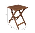 Miniatyrbillede 1 af 4: Bord ROUEN 50x50xH68cm, meranti