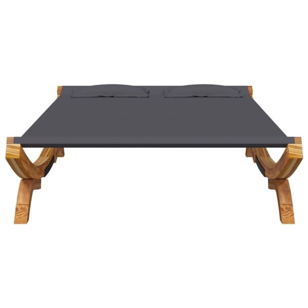 loungeseng 165x188,5x46 cm bøjet træ antracitgrå