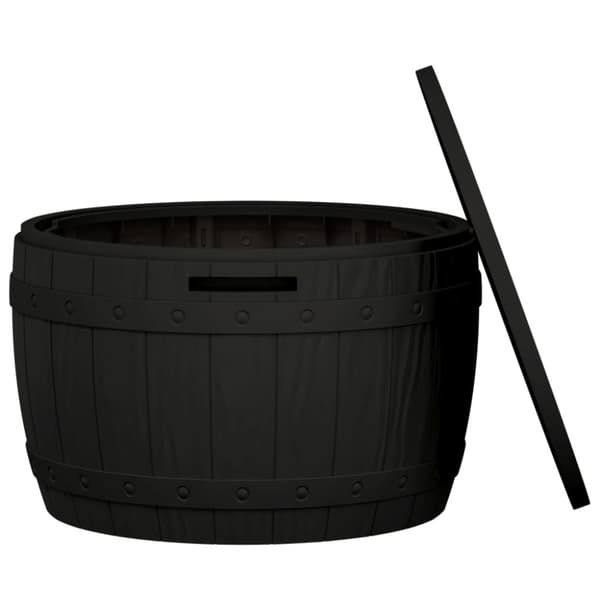 3-in-1 Puutarhan säilytyslaatikko musta polypropeeni