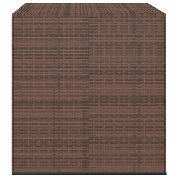 Puutarhan säilytyslaatikko PE-rottinki 100x97,5x104 cm ruskea