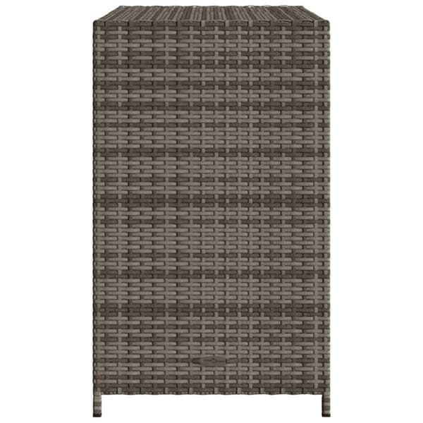 Puutarhan säilytyskaappi harmaa 83x45x76 cm polyrottinki
