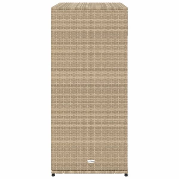 Puutarhan säilytyskaappi beige 105x55x113 cm polyrottinki