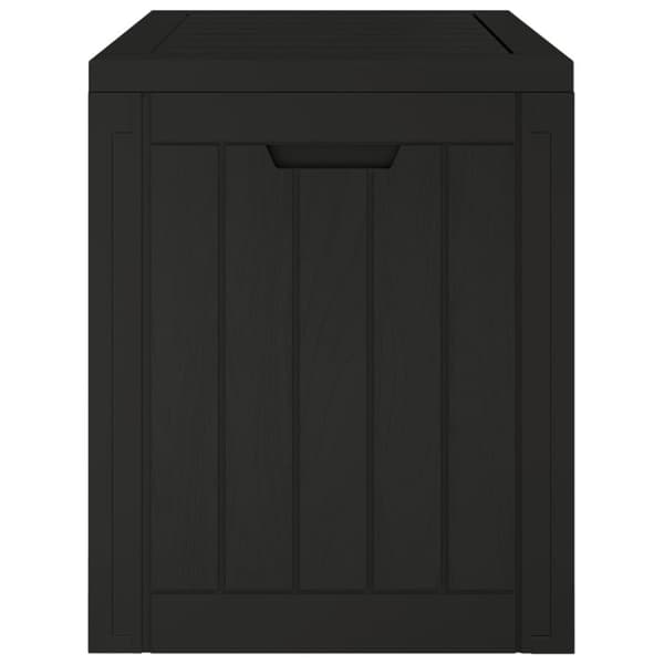 Puutarhan varastoarkku musta 55,5x43x53 cm polypropeeni