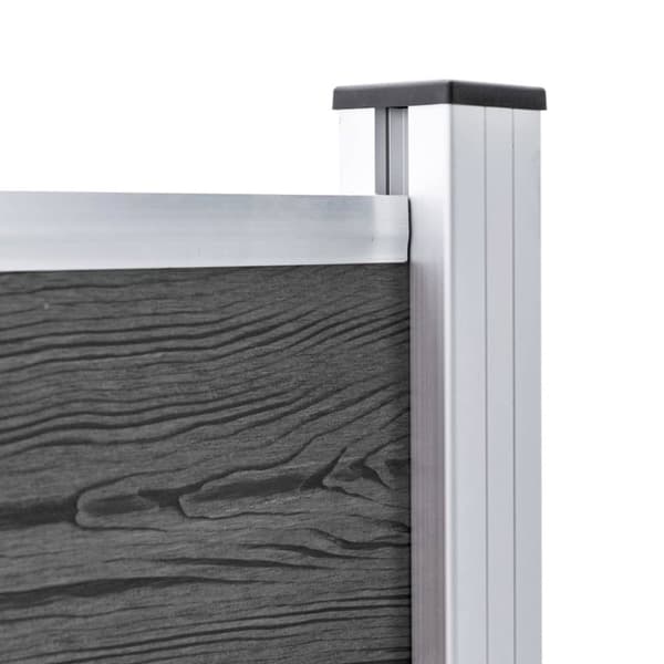 Aitapaneelisarja WPC 526x105 cm musta