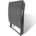 Miniatyrbillede 4 af 5: foldbar taburet polyrattan sort