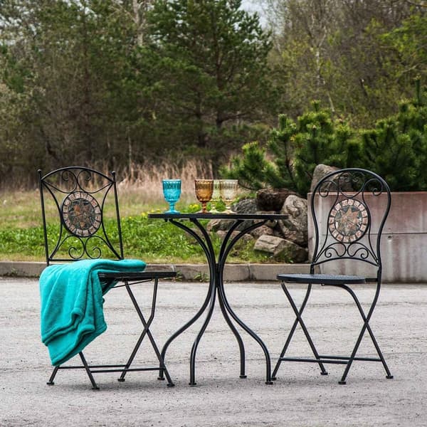 Set med 2 produkter. Stol MOSAIKK firkantet