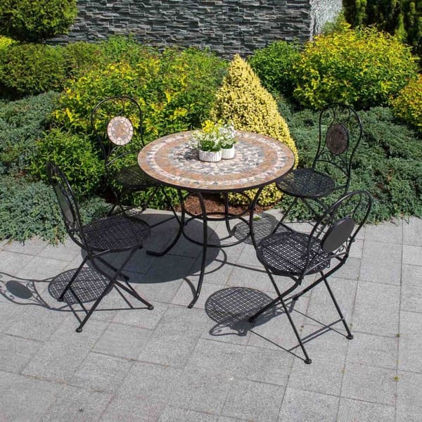 Set med 2 produkter. Stol MOSAIKK rund