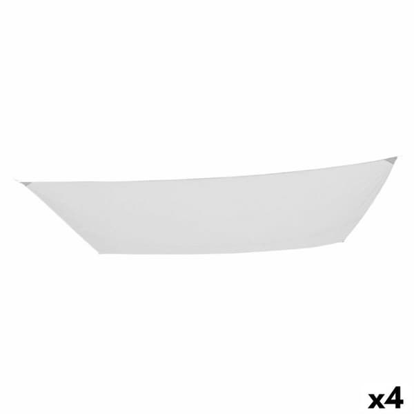 Skugga segel Aktive Triangulär Vit 300 x 0,5 x 400 cm (4 antal)
